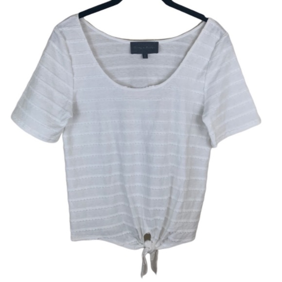 Anthropologie Sunday in Brooklyn knot tie crop top - Picture 1 of 9